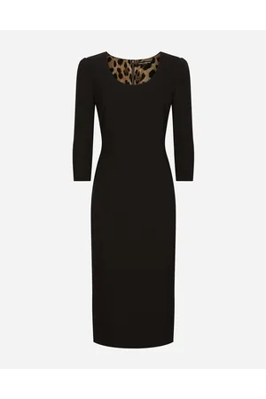 Dolce & Gabbana Woolen Calf-length Dress - Donna Abiti Lana 38