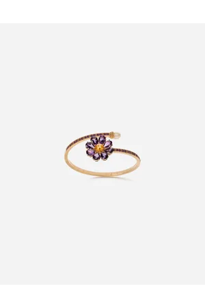 Dolce & Gabbana Bracciale Spring In Giallo Con Decoro Floreale - Donna Bracciali S