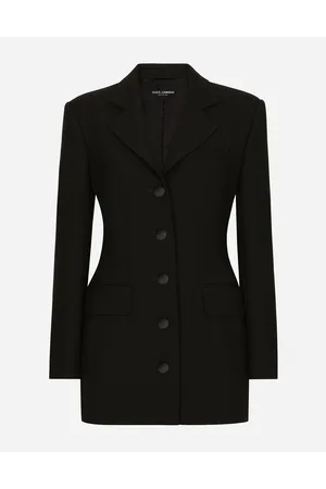 Dolce & Gabbana Giacca Dolce Lunga Monopetto In Cady Di Lana - Donna Giacche E Blazer Lana 36