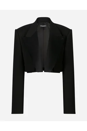 Dolce & Gabbana Giacca Tuxedo Corta In Doppia Lana - Donna Giacche E Blazer Lana 38