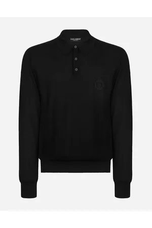 Dolce & Gabbana Maglia Polo In Cashmere Ricamo Logo Dg - Uomo Maglieria Cashmere 44