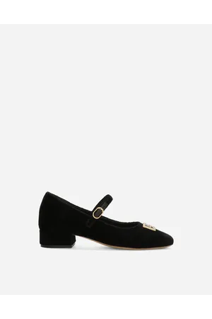 Dolce & Gabbana Mary Jane In Velluto - Donna Scarpe (24-38) Velluto 27