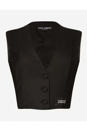 Dolce & Gabbana Gilet Corto In Tela Di Lana - Donna Giacche E Blazer Lana 36