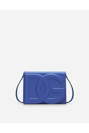 Dolce & Gabbana Borsa Dg Logo Bag A Tracolla In Pelle Di Vitello - Donna Borse A Spalla E Tracolla Blu Pelle Onesize