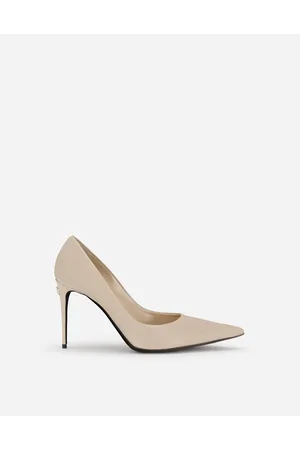 Dolce & Gabbana Décolleté In Pelle Di Vitello Lucida - Donna Décolleté E Slingback Beige Pelle 39