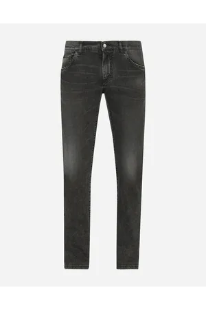Dolce & Gabbana Jeans Skinny Stretch Grigio Lavato - Uomo Denim Multicolore 44
