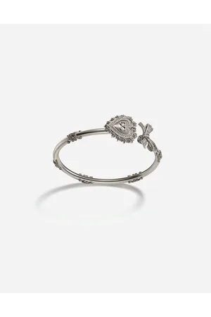 Dolce & Gabbana Devotion Bracelet In White Gold With Diamonds - Donna Bracciali S
