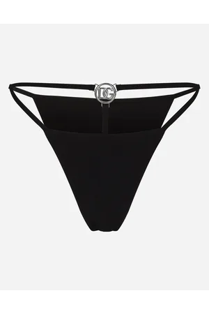 Dolce & Gabbana Bikini Bottoms With Cut-out And Dg Logo - Donna Beachwear Jersey 4