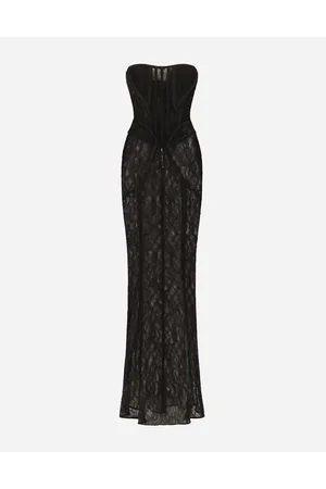 Dolce & Gabbana Long Lace Corset Dress - Donna Abiti Pizzo 44