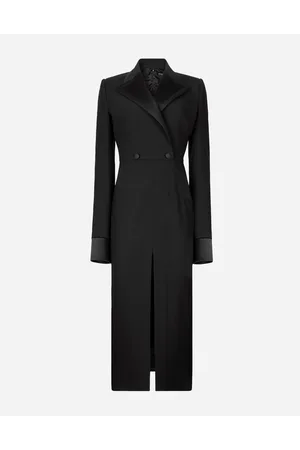 Dolce & Gabbana Abito Longuette Robe Manteau In Tela Di Lana - Donna Abiti Lana 36