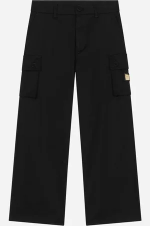Dolce & Gabbana Stretch Gabardine Cargo Pants With Branded Tag - Uomo Pantaloni E Shorts Cotone 2 Years