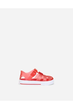 Dolce & Gabbana Sandalo In Gomma Con Dg Logo - Uomo Scarpe Primi Passi (19-26) Rosso 18