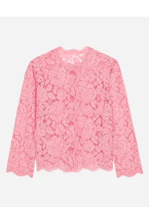 Dolce & Gabbana Giacca Monopetto In Pizzo - Donna Giacche E Blazer Rosa 42