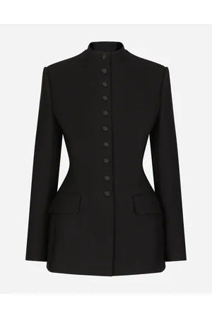 Dolce & Gabbana Giacca Dolce Lunga Monopetto In Cady Di Lana - Donna Giacche E Blazer Lana 44