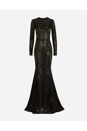 Dolce & Gabbana Abito Lungo A Sirena In Paillettes - Donna Abiti 44