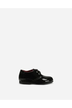 Dolce & Gabbana Patent Leather Derby Shoes With Logo - Uomo Scarpe Primi Passi (19-26) Pelle 24
