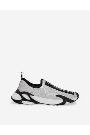 Dolce & Gabbana Sneaker Fast Con Termostrass - Uomo Sneaker Nero Tessuto 39