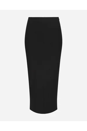 Dolce & Gabbana Gonna Longuette In Jersey Punto Milano - Donna Gonne Jersey 36
