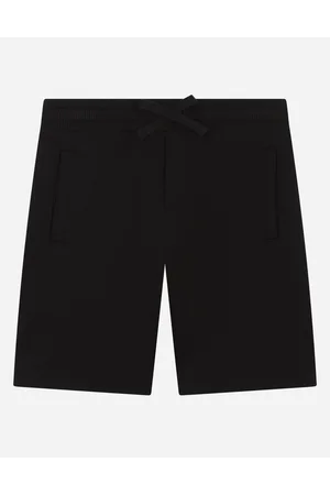 Dolce & Gabbana Bermuda Jogging In Jersey Con Placca Logo - Uomo Pantaloni E Shorts 3 Years