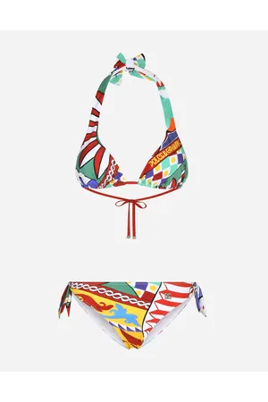 Dolce & Gabbana Bikini A Triangolo Stampa - Donna Beachwear Stampa Tessuto 1