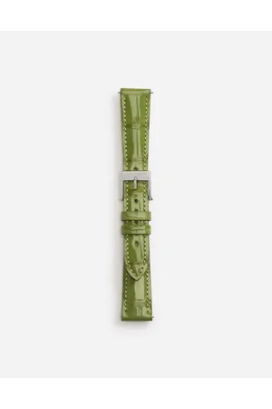 Dolce & Gabbana Alligator Strap With Buckle And Hook In Steel - Donna Cinturini Da Orologio Onesize