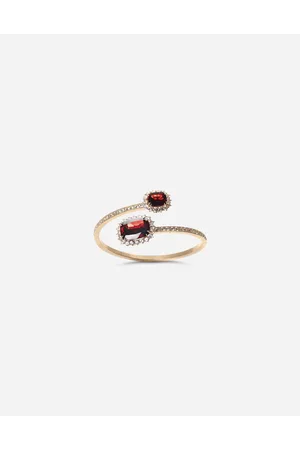 Dolce & Gabbana Bracciale Heritage In Giallo Con Granati Rodolite E Zaffiri Incolore - Donna Bracciali S