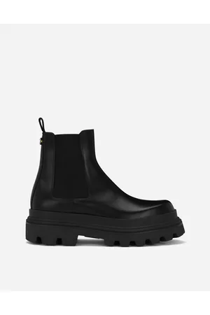 Dolce & Gabbana Stivaletto Chelsea In Pelle Di Vitello Spazzolata - Uomo Stivali Pelle 40