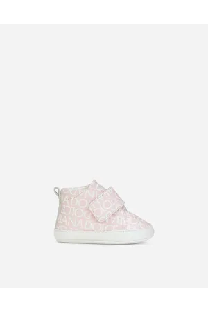 Dolce & Gabbana Sneaker Mid Top In Nappa Stampata - Uomo Scarpe Neonato (16-20) Rosa Pelle 16