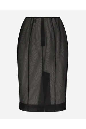 Dolce & Gabbana Marquisette Midi Pencil Skirt - Donna Gonne Tessuto 38