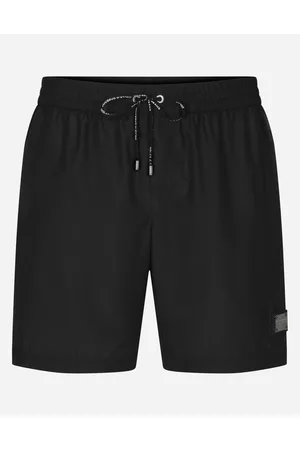 Dolce & Gabbana Mid-length Swim Trunks With Branded Plate - Uomo Beachwear Tessuto 2