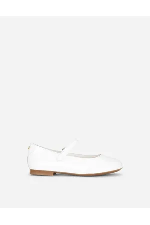 Dolce & Gabbana Ballerina In Vernice - Donna Scarpe (24-38) Bianco Pelle 32