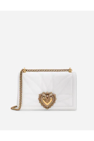Dolce & Gabbana Borsa Devotion Grande In Nappa Metelasse - Donna Borse A Spalla E Tracolla Bianco Pelle Onesize