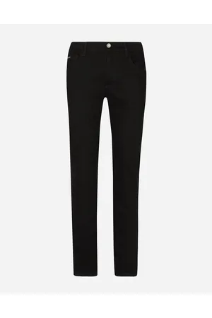 Dolce & Gabbana Black Wash Slim-fit Stretch Jeans - Uomo Denim Multicolore 44