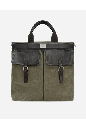 Dolce & Gabbana Shopping In Canvas - Uomo Borse Da Viaggio Multicolore Pelle Onesize