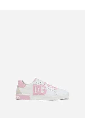 Dolce & Gabbana Sneaker Portofino Vintage In Pelle Di Vitello - Uomo Scarpe (24-38) Rosa Pelle 30
