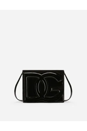 Dolce & Gabbana Borsa A Tracolla Logo In Vernice - Donna Borse A Spalla E Tracolla Pelle Onesize