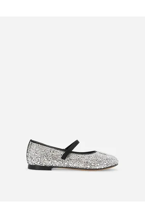 Dolce & Gabbana Ballerina In Raso E Termostrass - Donna Scarpe (24-38) 30