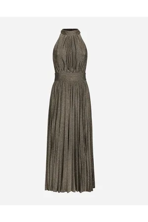 Dolce & Gabbana Abito Longuette In Jersey Lurex Plissè - Donna Abiti 40