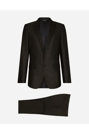 Dolce & Gabbana Abito Tuxedo Martini In Seta Lamé - Uomo Abiti E Giacche Multicolore 44