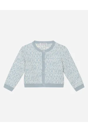Dolce & Gabbana Cardigan Girocollo In Maglia Jacquard - Uomo Topwear Multicolore Cotone 3/6 Months