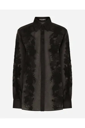 Dolce & Gabbana Camicia In Organza Con Applicazioni In Pizzo - Donna Camicie E Top 38