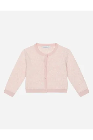Dolce & Gabbana Cardigan Girocollo In Maglia Jacquard - Uomo Topwear Multicolore Cotone 3/6 Months