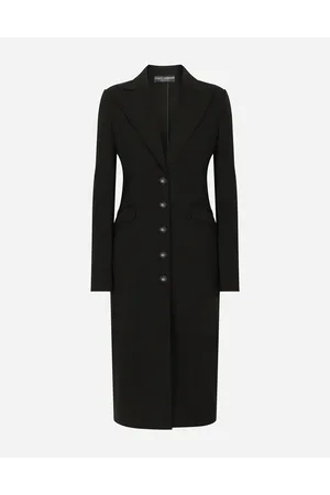 Dolce & Gabbana Cappotto In Jersey Punto Milano - Donna Abiti Viscosa 40