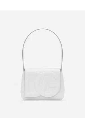 Dolce & Gabbana Borsa A Spalla Dg Logo Bag - Donna Borse A Spalla E Tracolla Bianco Pelle Onesize