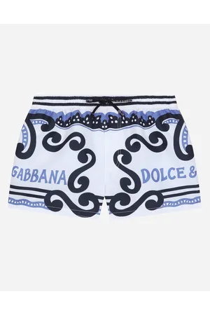 Dolce & Gabbana Nylon Swim Trunks With Marina Print - Uomo Beachwear 2 Years