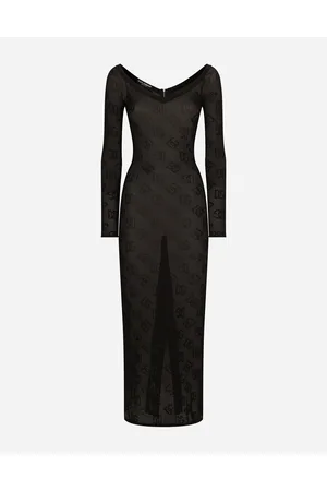 Dolce & Gabbana Abito Tubino Punto Rete Logo Dg Jacquard - Donna Abiti 36