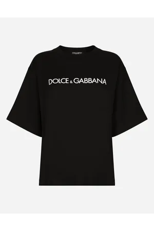 Dolce & Gabbana T-shirt Manica Corta In Cotone Con Lettering - Donna T-shirts E Felpe Cotone Xxs