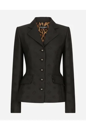 Dolce & Gabbana Giacca Dolce In Jacquard Matelassé Logo Dg - Donna Giacche E Blazer 40