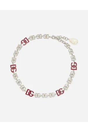 Dolce & Gabbana Short Necklace With Dg Multi-logo - Donna Bijoux Argento Metallo Onesize