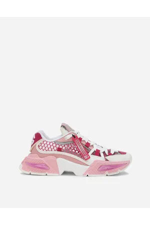 Dolce & Gabbana Sneaker Airmaster In Mix Materiali - Donna Sneaker Rosa 35